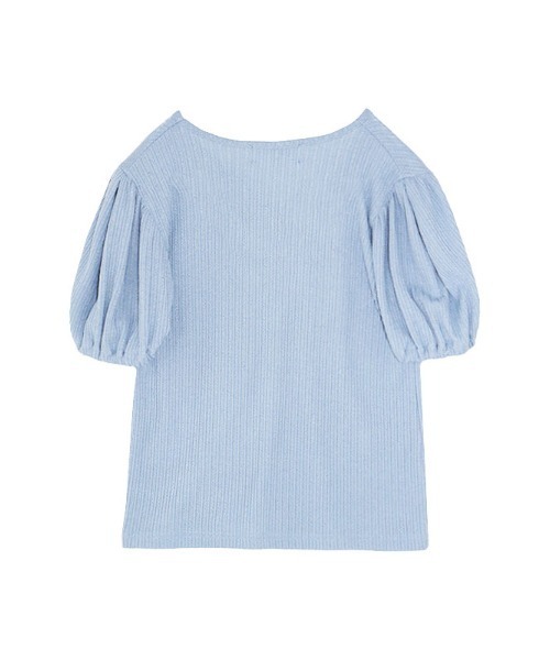 AMAIL（アマイル）の「【annleya】シャーリングトップス（Tシャツ/カットソー・レディース・ブルー/ホワイト・FREE）」の11枚目の写真