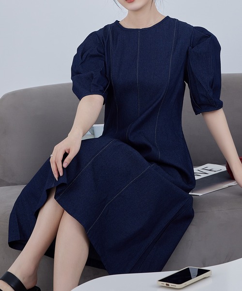 soor ploom ソアプルーム tippi デニム ワンピース ワンピース SOOR