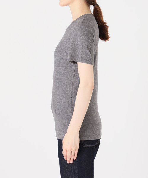 SLOBE IENA(スローブイエナ)の「【AMERICAN VINTAGE】 コットンレーヨンTシャツ(Tシャツ/カットソー・レディース・チャコールグレー/ライトグレー・FREE)」の20枚目の写真