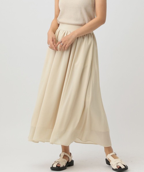 saloon（サルーン）の「SALOON(サルーン)/楊柳スカート（スカート・レディース・ブラック/グレー/イエロー・FREE）」の3枚目の写真