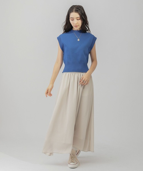 saloon（サルーン）の「SALOON(サルーン)/楊柳スカート（スカート・レディース・ブラック/グレー/イエロー・FREE）」の4枚目の写真