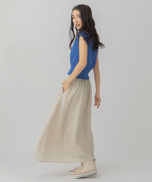 saloon（サルーン）の「SALOON(サルーン)/楊柳スカート（スカート・レディース・ブラック/グレー/イエロー・FREE）」の5枚目の写真