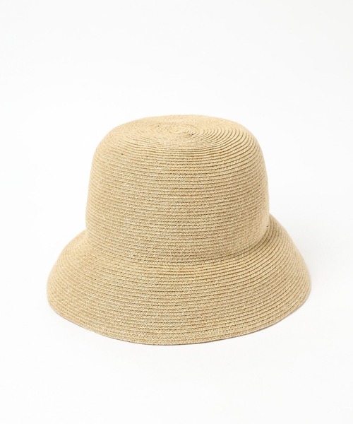 LEPSIM(レプシィム)の「リボン付きペーパーバケハ 182813(ハット・レディース・ブラウン/ベージュ・ONE SIZE)」の8枚目の写真