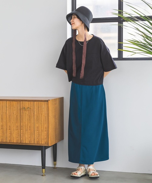 LEPSIM(レプシィム)の「リボン付きペーパーバケハ 182813(ハット・レディース・ブラウン/ベージュ・ONE SIZE)」の7枚目の写真