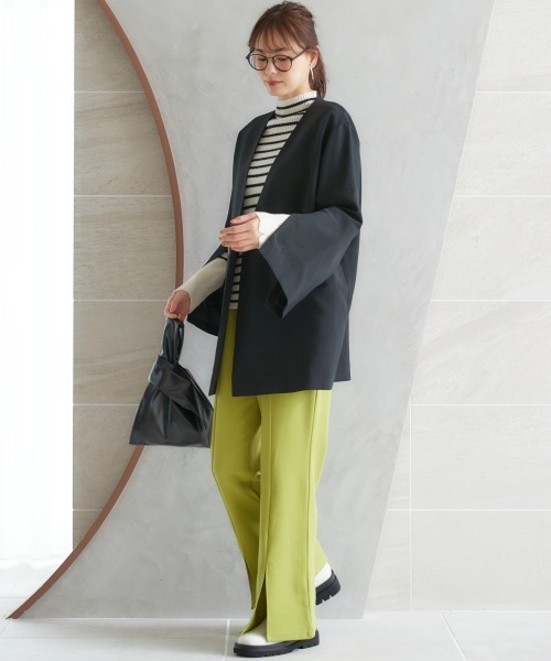 miclat（ミクラ）の「大きいサイズ　ボタンデザインニット　miclat（ニット/セーター・レディース・ブラック/ホワイト×ブラック・L/LL/3L/4L/5L）」の17枚目の写真