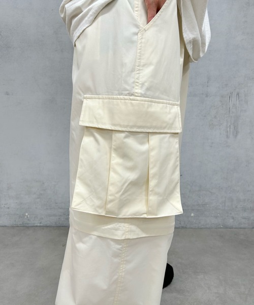 Sourcream（サワークリーム）の「【Sourcream/サワークリーム】SOUR FISH チェンジワイドカーゴパンツ（カーゴパンツ・メンズ・ブラック/アイボリー・FREE）」の21枚目の写真