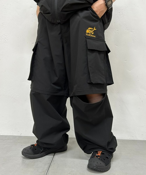 Sourcream（サワークリーム）の「【Sourcream/サワークリーム】SOUR FISH チェンジワイドカーゴパンツ（カーゴパンツ・メンズ・ブラック/アイボリー・FREE）」の8枚目の写真