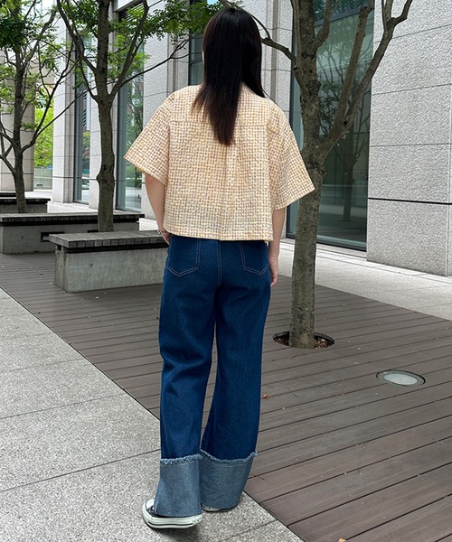 kutir（クティール）の「ロールアップデニムパンツ（デニムパンツ