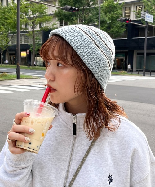 CPCM(シーピーシーエム)の「【hijiri'sセレクト】ニットバケハ(ハット・メンズ・ブラック/ホワイト/グレー/オレンジ/サックスブルー/ブラック系その他・FREE)」の5枚目の写真