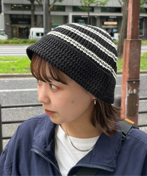 CPCM(シーピーシーエム)の「【hijiri'sセレクト】ニットバケハ(ハット・メンズ・ブラック/ホワイト/グレー/オレンジ/サックスブルー/ブラック系その他・FREE)」の7枚目の写真