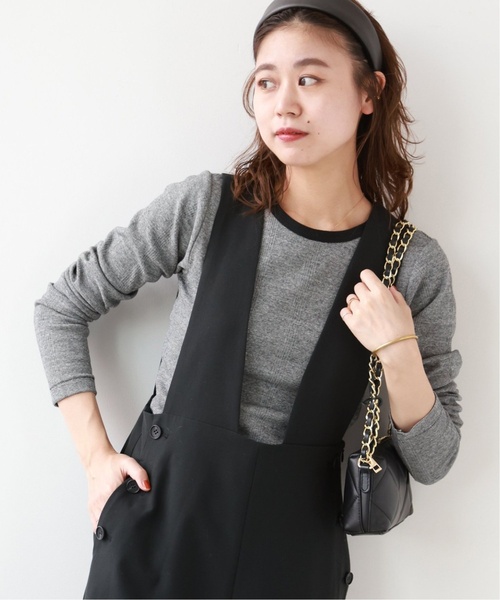 MILLER（ミラー）の「《追加2》別注【MILLER/ミラー】*RELUME C/N L/S：ロングスリーブTシャツ（Tシャツ/カットソー・レディース・ホワイト×ホワイト/ブラウン/ライトグリーン/ブラック系その他・FREE）」の3枚目の写真