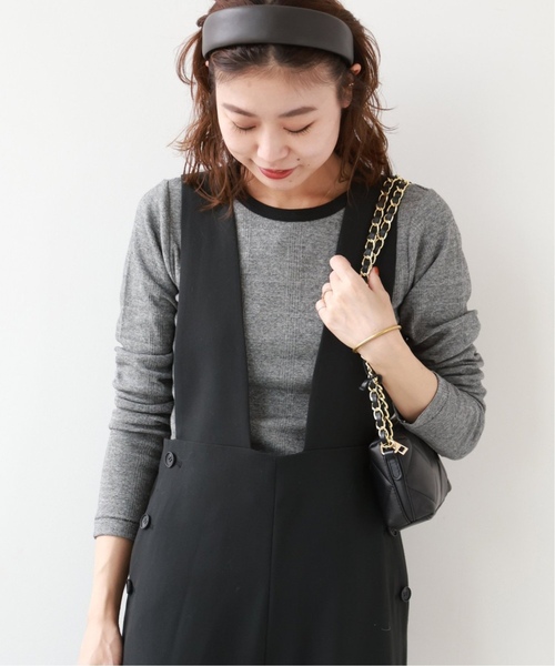 MILLER（ミラー）の「《追加2》別注【MILLER/ミラー】*RELUME C/N L/S：ロングスリーブTシャツ（Tシャツ/カットソー・レディース・ホワイト×ホワイト/ブラウン/ライトグリーン/ブラック系その他・FREE）」の8枚目の写真