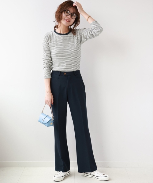 MILLER（ミラー）の「《追加2》別注【MILLER/ミラー】*RELUME C/N L/S：ロングスリーブTシャツ（Tシャツ/カットソー・レディース・ホワイト×ホワイト/ブラウン/ライトグリーン/ブラック系その他・FREE）」の13枚目の写真