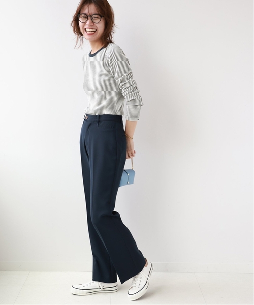 MILLER（ミラー）の「《追加2》別注【MILLER/ミラー】*RELUME C/N L/S：ロングスリーブTシャツ（Tシャツ/カットソー・レディース・ホワイト×ホワイト/ブラウン/ライトグリーン/ブラック系その他・FREE）」の15枚目の写真