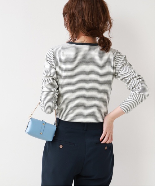 MILLER（ミラー）の「《追加2》別注【MILLER/ミラー】*RELUME C/N L/S：ロングスリーブTシャツ（Tシャツ/カットソー・レディース・ホワイト×ホワイト/ブラウン/ライトグリーン/ブラック系その他・FREE）」の18枚目の写真