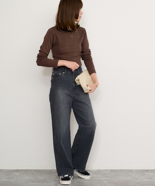 MILLER（ミラー）の「《追加2》別注【MILLER/ミラー】*RELUME C/N L/S：ロングスリーブTシャツ（Tシャツ/カットソー・レディース・ホワイト×ホワイト/ブラウン/ライトグリーン/ブラック系その他・FREE）」の22枚目の写真