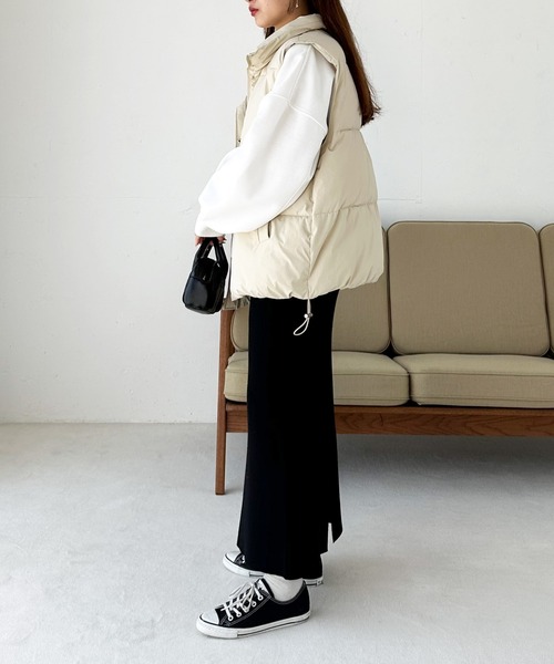 DISCOAT(ディスコート)の「中綿ベスト(ベスト・レディース・ブラック/ブラウン/アイボリー・FREE)」の17枚目の写真