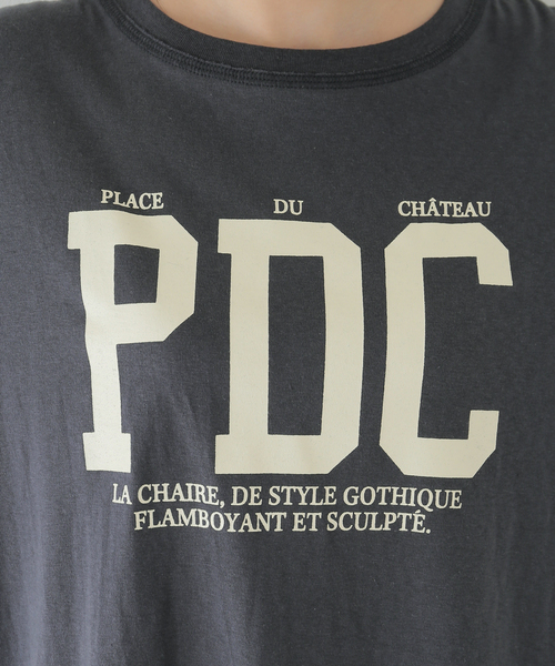 SLOBE IENA（スローブイエナ）の「ラフィ天竺グラフィックロンTEE（Tシャツ/カットソー・レディース・グレー/ホワイト/チャコールグレー・FREE）」の13枚目の写真