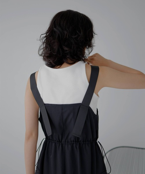 hellam(へラム)の「ナイロン 配色ミリタリージャンスカ(スカート・レディース・ブラック/チャコールグレー/カーキ/ホワイト/グレー・FREE)」の14枚目の写真