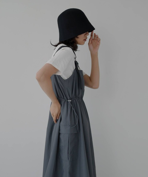 hellam(へラム)の「ナイロン 配色ミリタリージャンスカ(スカート・レディース・ブラック/チャコールグレー/カーキ/ホワイト/グレー・FREE)」の17枚目の写真