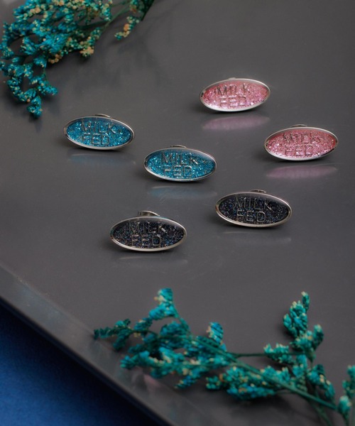 MILKFED.（ミルクフェド）の「ELLIPSE LOGO PIERCE（ピアス（両耳用）・レディース・ライトピンク/ライトブルー/ブラック・ONE SIZE）」の9枚目の写真