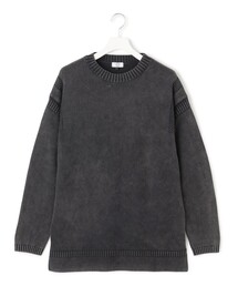 【UNISEX】ピグメントコットン ガンジーニット