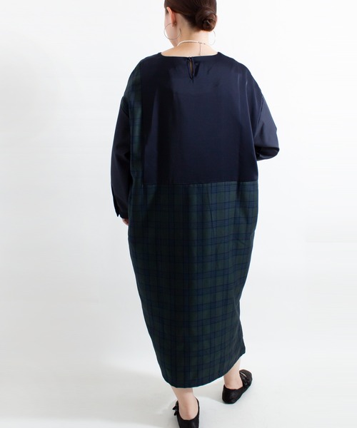 ALL ORDINARIES（オールオーディナリーズ）の「【KELEN（ケレン）】チェックコンビドレス（ワンピース・レディース・グリーン・M）」の3枚目の写真