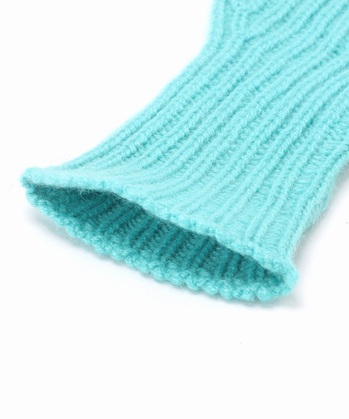 SLOBE IENA(スローブイエナ)の「【WILLIAM BRUNTON/ウィリアム ブラントン】カシミアRIB Fingerless(手袋・レディース・アイボリー/オレンジ/サックスブルー・FREE)」の14枚目の写真