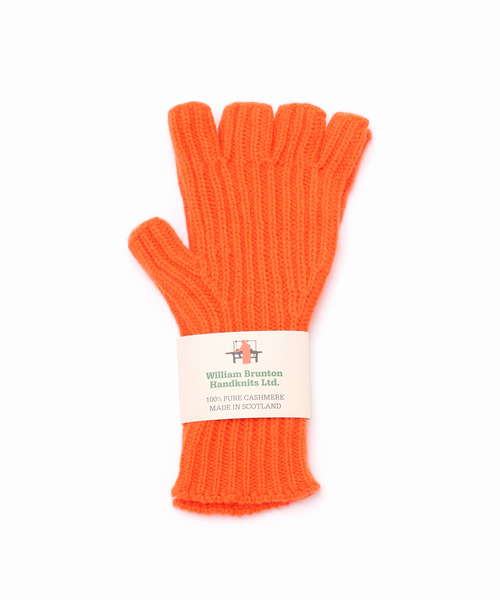 SLOBE IENA(スローブイエナ)の「【WILLIAM BRUNTON/ウィリアム ブラントン】カシミアRIB Fingerless(手袋・レディース・アイボリー/オレンジ/サックスブルー・FREE)」の22枚目の写真