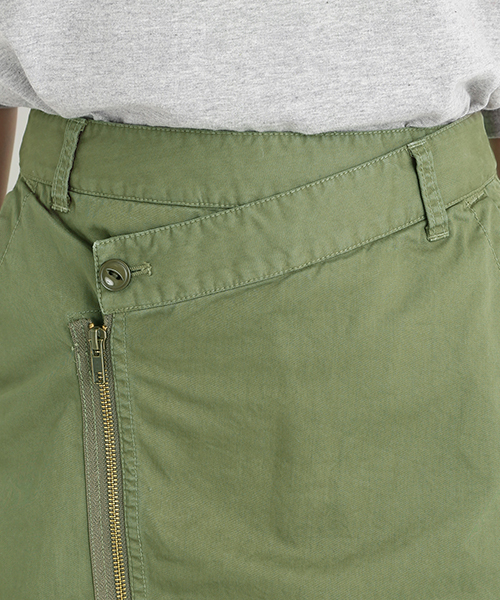 B:MING by BEAMS（ビーミングバイビームス）の「ビーミング by ビームス / ツイルラップスカート（スカート・レディース・スミクロ/カーキ・MEDIUM/SMALL）」の6枚目の写真