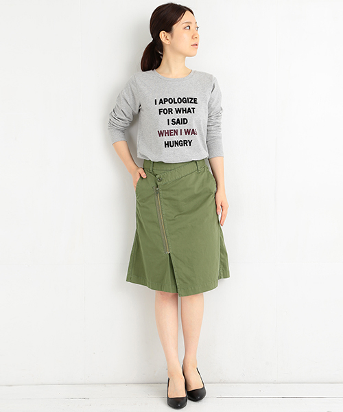 B:MING by BEAMS（ビーミングバイビームス）の「ビーミング by ビームス / ツイルラップスカート（スカート・レディース・スミクロ/カーキ・MEDIUM/SMALL）」の9枚目の写真