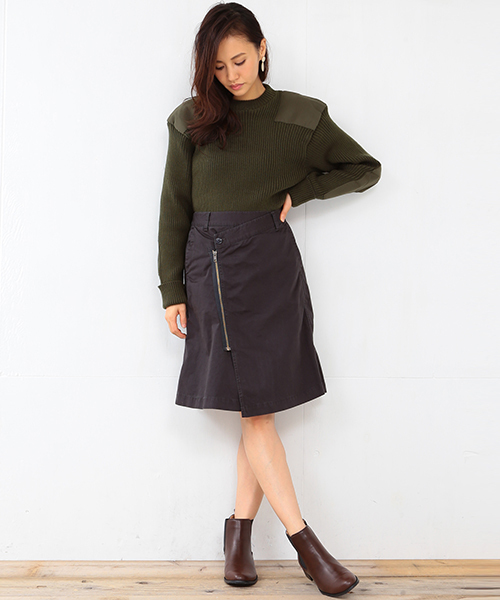 B:MING by BEAMS（ビーミングバイビームス）の「ビーミング by ビームス / ツイルラップスカート（スカート・レディース・スミクロ/カーキ・MEDIUM/SMALL）」の12枚目の写真