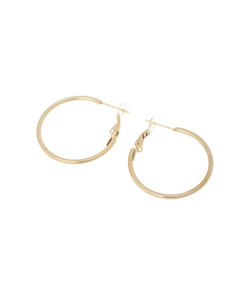 Edit Sheen（エディットシーン）の「【ZOZO限定】シンプルビッグフープピアスB（ピアス（両耳用）・レディース・ゴールド/シルバー・FREE）」の4枚目の写真