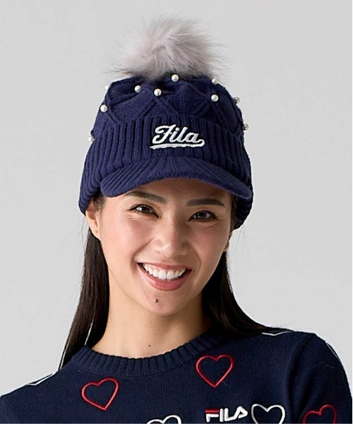 FILA フィラ BASIC LOGO ニット帽（FILA GOLF/フィラゴルフ