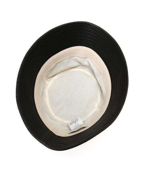 Toironier（トワロニエ）の「Toironier/トワロニエ/FAUX LEATHER BUCKET HAT（ハット・メンズ・ブラック・F）」の8枚目の写真