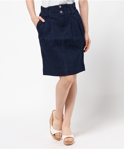 DISCOAT（ディスコート）の「【Discoat】ウエストタックスカート（スカート・レディース・ネイビー/ベージュ/カーキ・MEDIUM/LARGE）」の3枚目の写真