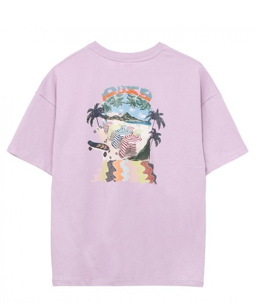 ROXY(ロキシー)の「BIARRITZ LIFE/ロキシーサーフバックプリント半袖カットソー(Tシャツ/カットソー・レディース・オレンジ/グレー/パープル・MEDIUM/LARGE)」の1枚目の写真