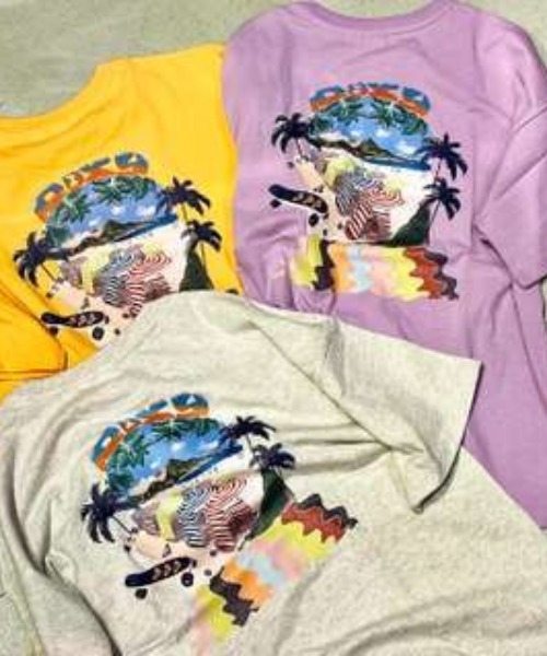 ROXY(ロキシー)の「BIARRITZ LIFE/ロキシーサーフバックプリント半袖カットソー(Tシャツ/カットソー・レディース・オレンジ/グレー/パープル・MEDIUM/LARGE)」の22枚目の写真
