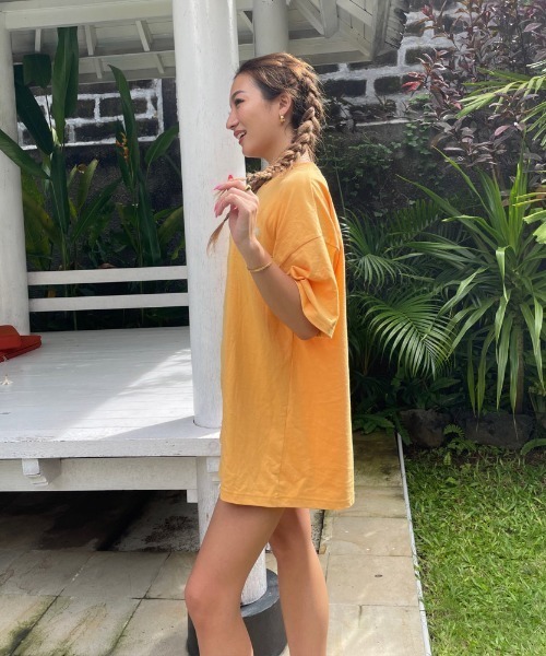 ROXY(ロキシー)の「BIARRITZ LIFE/ロキシーサーフバックプリント半袖カットソー(Tシャツ/カットソー・レディース・オレンジ/グレー/パープル・MEDIUM/LARGE)」の9枚目の写真