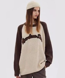 ▲RAGLAN LOGO KNIT/ラグラン ロゴニット 秋冬 カットソー