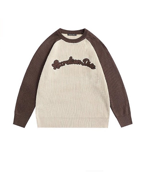ROOPTOKYO（ループトウキョウ）の「▲RAGLAN LOGO KNIT/ラグラン ロゴニット 秋冬 カットソー（Tシャツ/カットソー・メンズ・ブラウン/ネイビー・L/M/XL）」の20枚目の写真