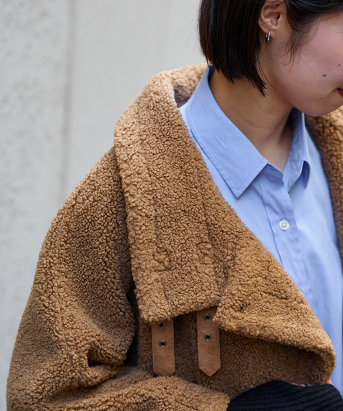 FRAMeWORK（フレームワーク）の「ボアポンチョコート（ブルゾン）」 - WEAR