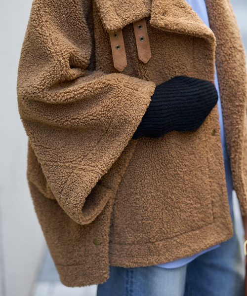 FRAMeWORK（フレームワーク）の「ボアポンチョコート（ブルゾン