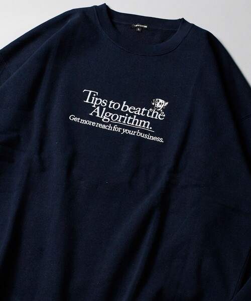 FREAK'S STORE（フリークスストア）の「限定展開 ビッグシルエット ドッグ 刺繍 スウェット / クルーネック / アニマル（スウェット・メンズ・ネイビー/ブラック/グリーン/グレー・MEDIUM/SMALL/LARGE）」の4枚目の写真