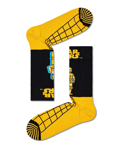 Happy Socks(ハッピーソックス)の「■Happy Socks × Star Wars■ Limited sock(ソックス/靴下・メンズ・ホワイト/レッド/ライトグリーン/ネイビー/イエロー/ブルー/ブラック系その他/ブラック・SMALL/MEDIUM)」の7枚目の写真
