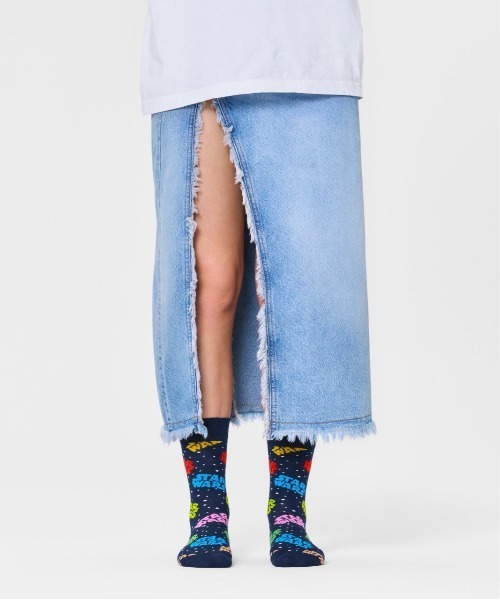 Happy Socks(ハッピーソックス)の「■Happy Socks × Star Wars■ Limited sock(ソックス/靴下・メンズ・ホワイト/レッド/ライトグリーン/ネイビー/イエロー/ブルー/ブラック系その他/ブラック・SMALL/MEDIUM)」の9枚目の写真