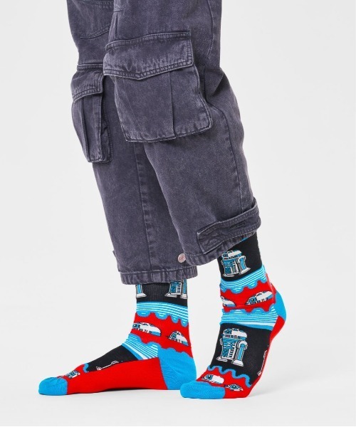 Happy Socks(ハッピーソックス)の「■Happy Socks × Star Wars■ Limited sock(ソックス/靴下・メンズ・ホワイト/レッド/ライトグリーン/ネイビー/イエロー/ブルー/ブラック系その他/ブラック・SMALL/MEDIUM)」の12枚目の写真