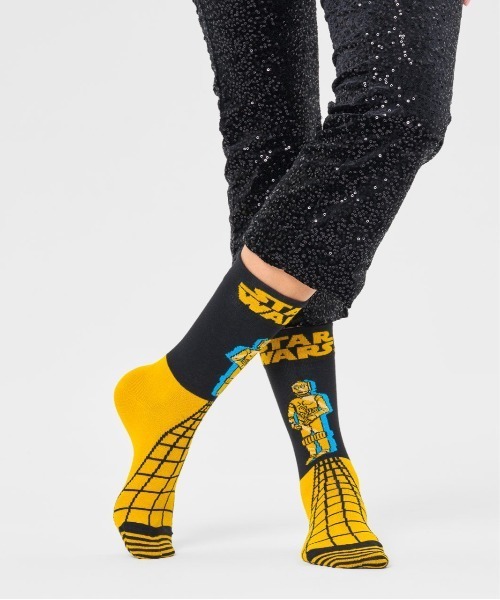 Happy Socks(ハッピーソックス)の「■Happy Socks × Star Wars■ Limited sock(ソックス/靴下・メンズ・ホワイト/レッド/ライトグリーン/ネイビー/イエロー/ブルー/ブラック系その他/ブラック・SMALL/MEDIUM)」の15枚目の写真
