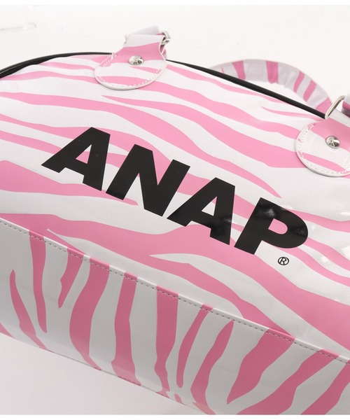 ANAP(アナップ)の「【エルフ荒川×ANAP】コラボ2WAYミニボストンバッグ(ボストンバッグ・レディース・ブラック/パープル/ピンク・FREE)」の5枚目の写真