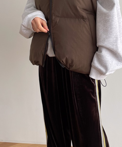 canal jean】ダウンベスト ネイビー canal jean】ダウンベスト ネイビー